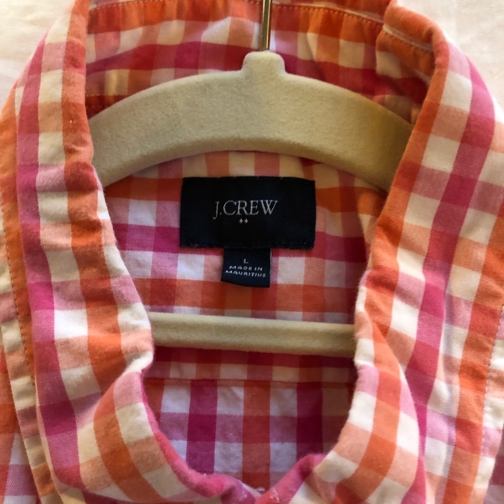 J. Crew Gingham Button Down - Picture 2 of 3